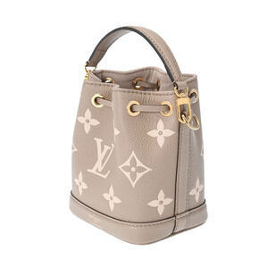 Louis Vuitton Cream Noe Empreinte Creme Leather Shoulder Tourterelle Bag
